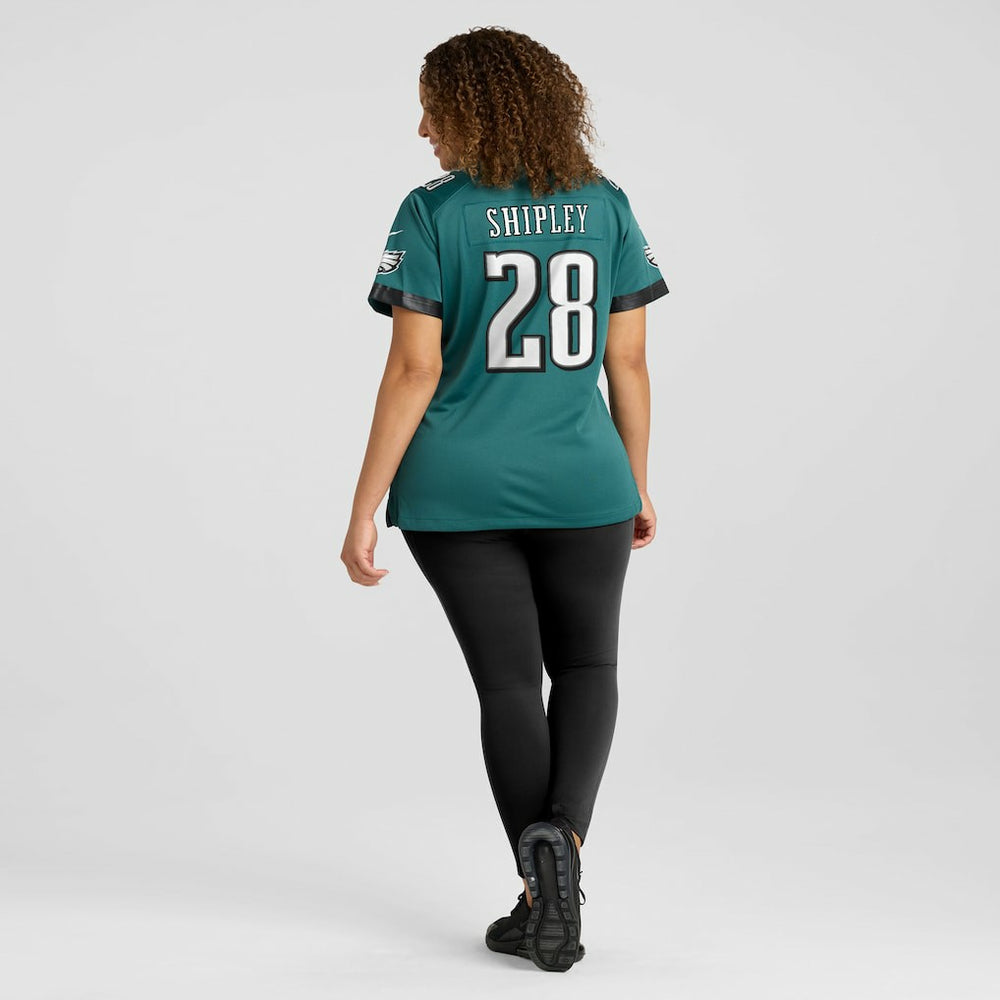 Will Shipley Philadelphia Eagles Women's Team Game Jersey Midnight Green - Nike