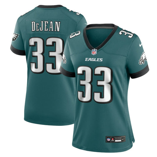 Cooper DeJean Philadelphia Eagles Women's Team Game Jersey - Midnight Green | NFL Jerseys