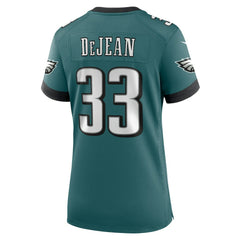Cooper DeJean Philadelphia Eagles Women's Team Game Jersey Midnight Green - Nike