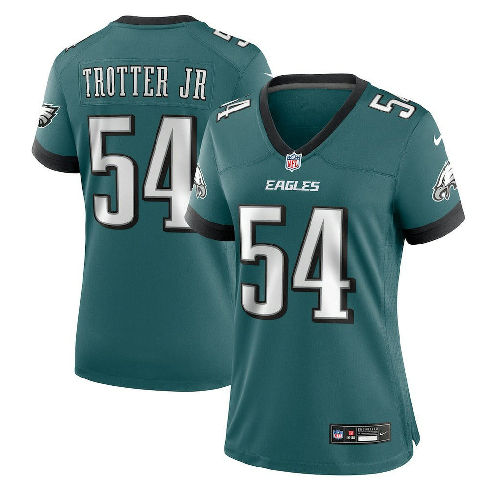 Jeremiah Trotter Jr. Philadelphia Eagles Women's Team Game Jersey Midnight Green - Nike