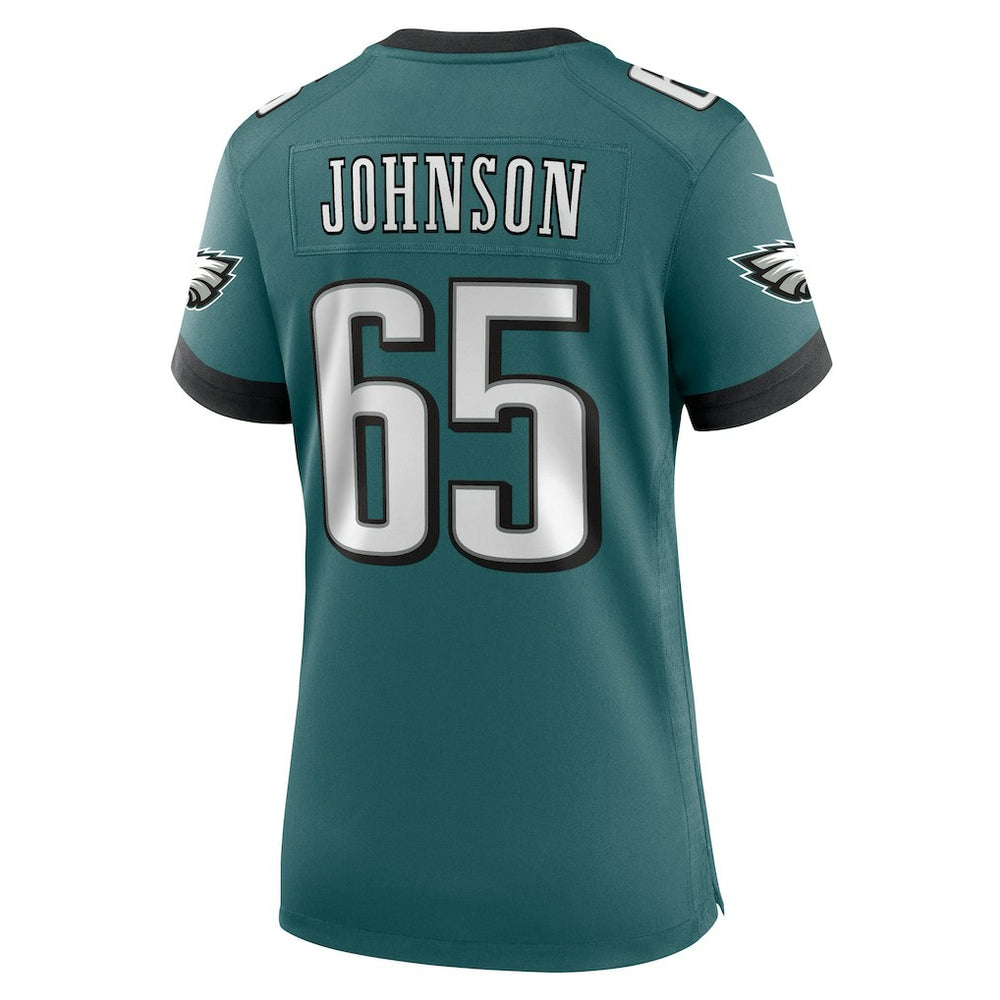 Lane Johnson Philadelphia Eagles Women's Team Game Jersey Midnight Green - Nike