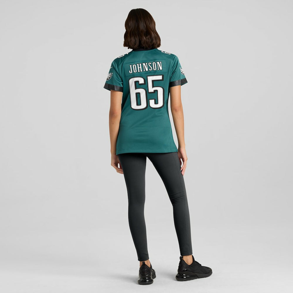Lane Johnson Philadelphia Eagles Women's Team Game Jersey Midnight Green - Nike