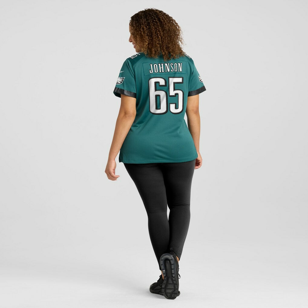 Lane Johnson Philadelphia Eagles Women's Team Game Jersey Midnight Green - Nike