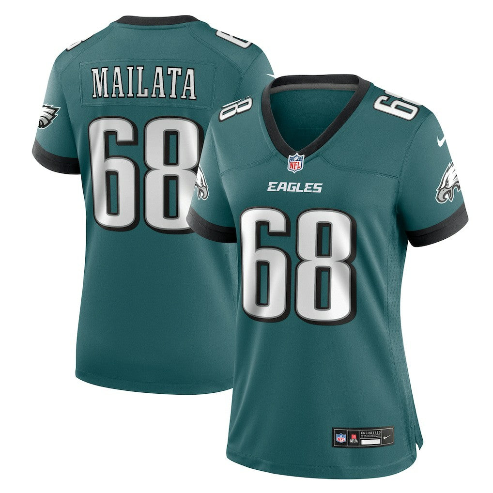 Jordan Mailata Philadelphia Eagles Women's Team Game Jersey Midnight Green - Nike