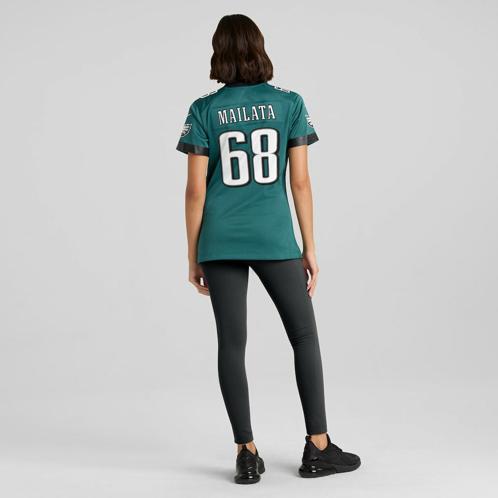 Jordan Mailata Philadelphia Eagles Women's Team Game Jersey Midnight Green - Nike