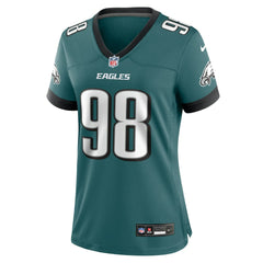 Jalen Carter Philadelphia Eagles Women's Team Game Jersey Midnight Green - Nike
