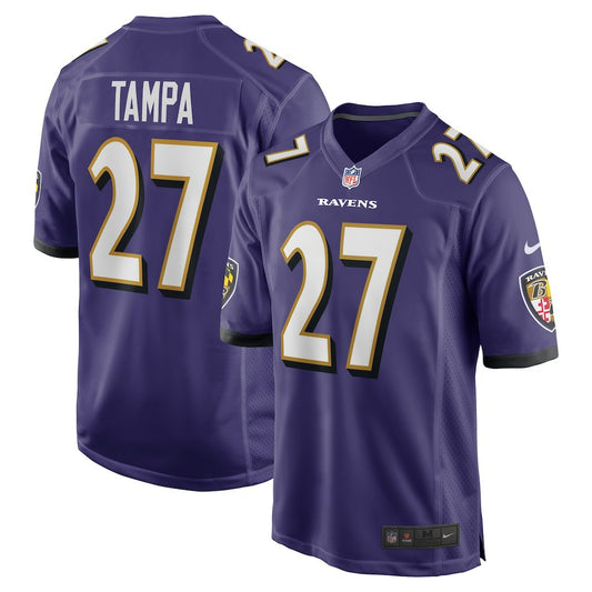 T.J. Tampa Baltimore Ravens Team Game Jersey - Purple | NFL Jerseys