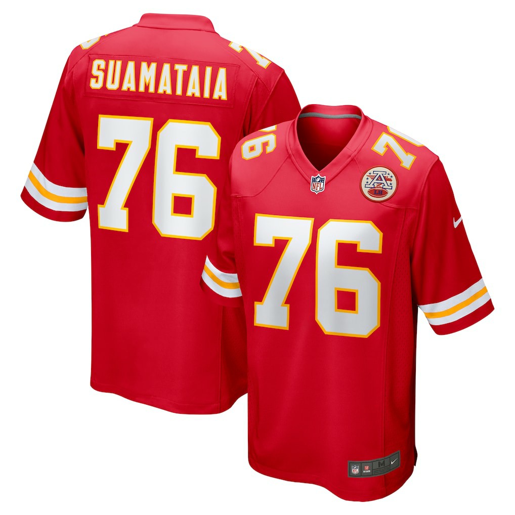 Kingsley Suamataia Kansas City Chiefs Game Jersey - Red | NFL Jerseys