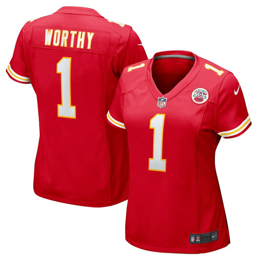Xavier Worthy Kansas City Chiefs Women's Game Jersey - Red | NFL Jerseys