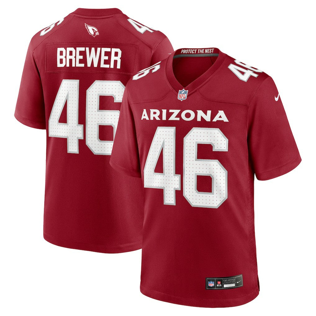 Aaron Brewer Arizona Cardinals Team Game Jersey - Cardinal | NFL Jerseys