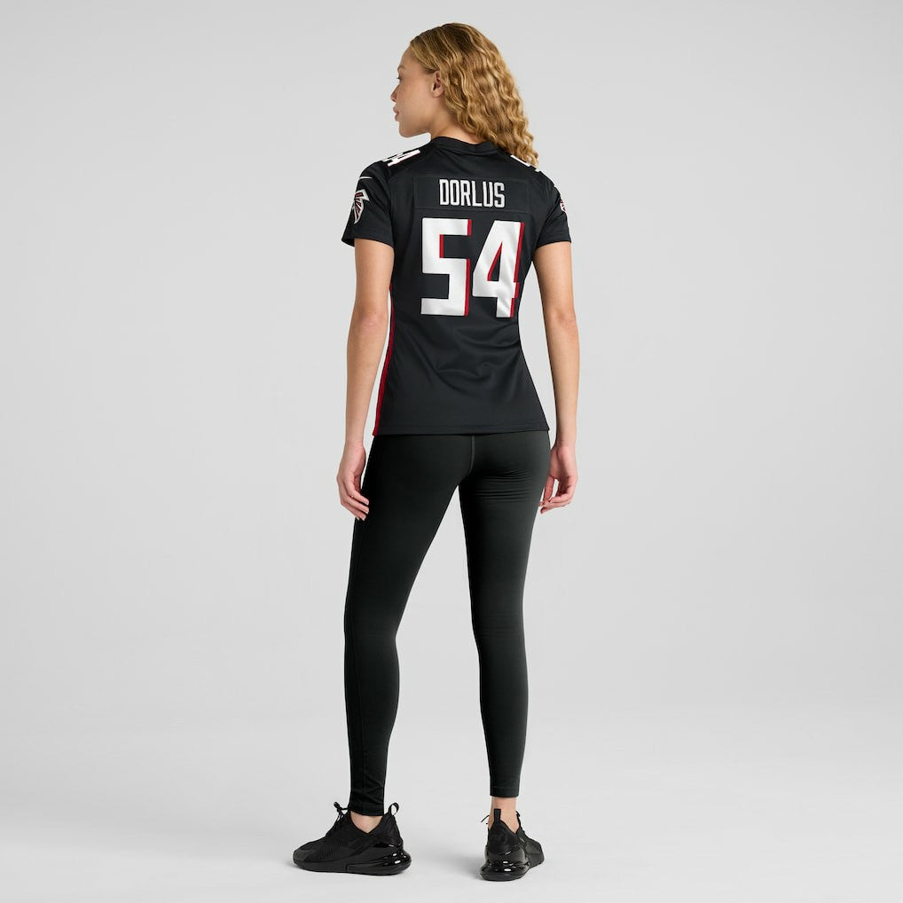 Brandon Dorlus Atlanta Falcons Women's Game Jersey - Black | NFL Jerseys