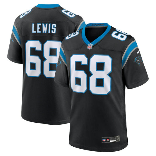 Damien Lewis Carolina Panthers Game Jersey - Black | NFL Jerseys