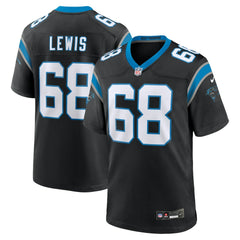Damien Lewis Carolina Panthers Game Jersey Black - Nike