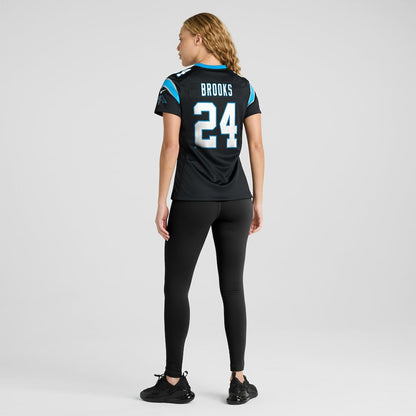 Jonathon Brooks Carolina Panthers Women's Game Jersey - Black | NFL Jerseys