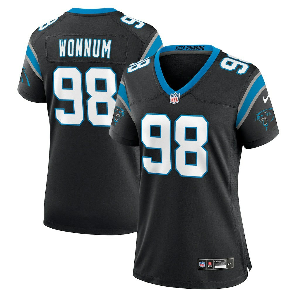 D.J. Wonnum Carolina Panthers Women's Game Jersey Black - Nike