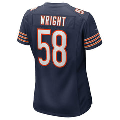 Darnell Wright Chicago Bears Women's Game Jersey Navy - Nike