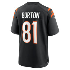 Jermaine Burton Cincinnati Bengals Game Jersey Black - Nike