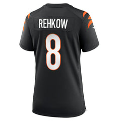 Ryan Rehkow Cincinnati Bengals Women's Game Jersey Black - Nike