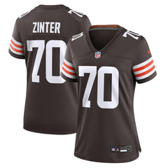 Zak Zinter Cleveland Browns Women's Game Jersey Brown - Nike