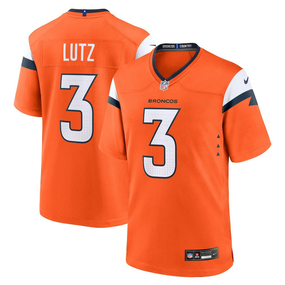 Wil Lutz Denver Broncos Team Game Jersey Orange - Nike