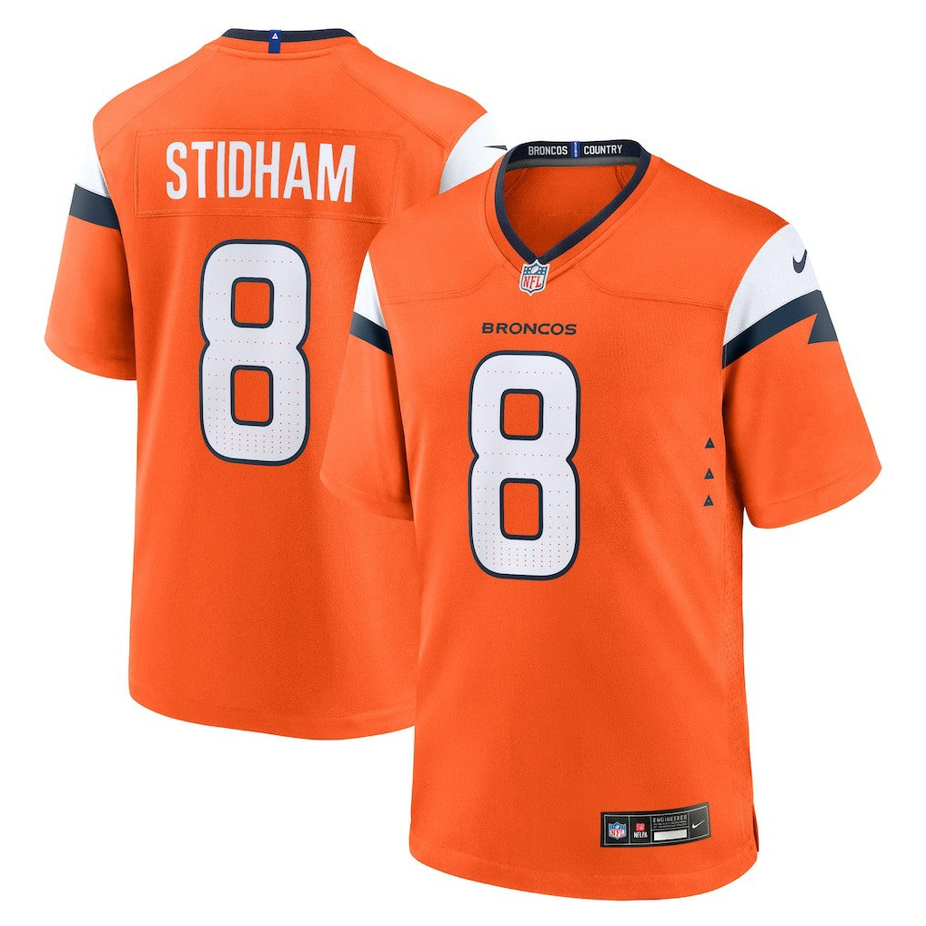 Jarrett Stidham Denver Broncos Team Game Jersey Orange - Nike