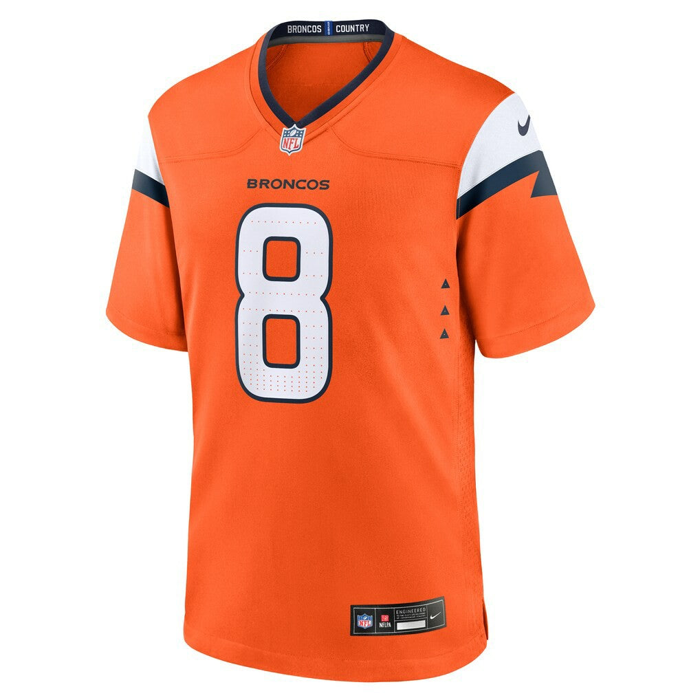 Jarrett Stidham Denver Broncos Team Game Jersey Orange - Nike