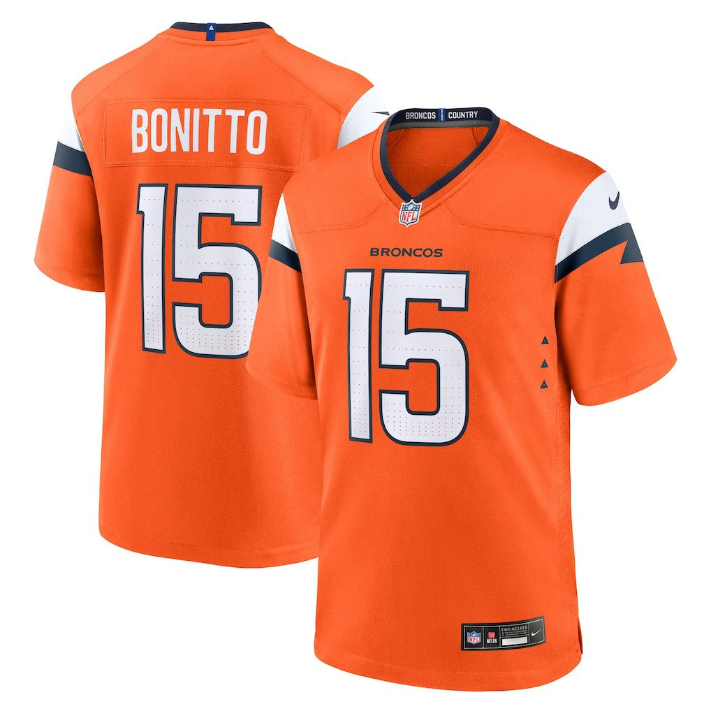 Nik Bonitto Denver Broncos Team Game Jersey Orange - Nike