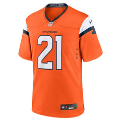 Riley Moss Denver Broncos Team Game Jersey Orange - Nike