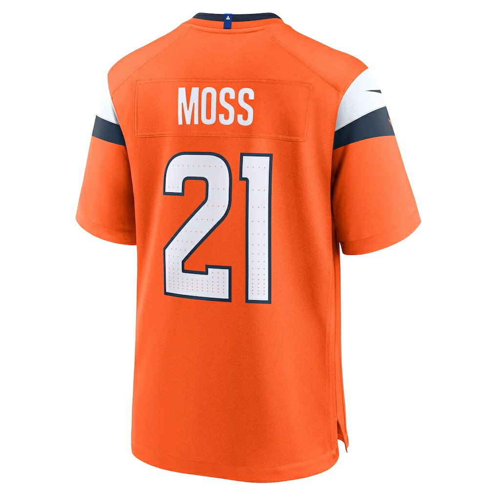 Riley Moss Denver Broncos Team Game Jersey Orange - Nike