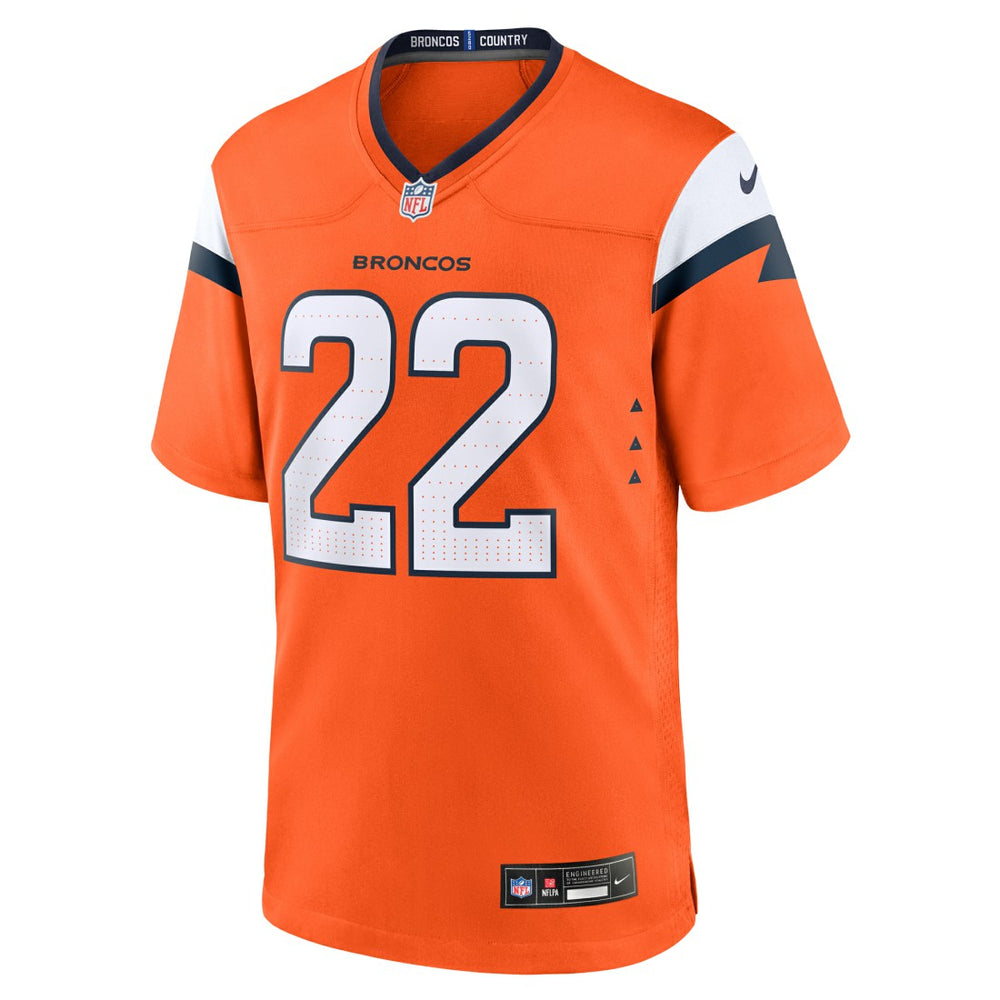 Brandon Jones Denver Broncos Team Game Jersey Orange - Nike