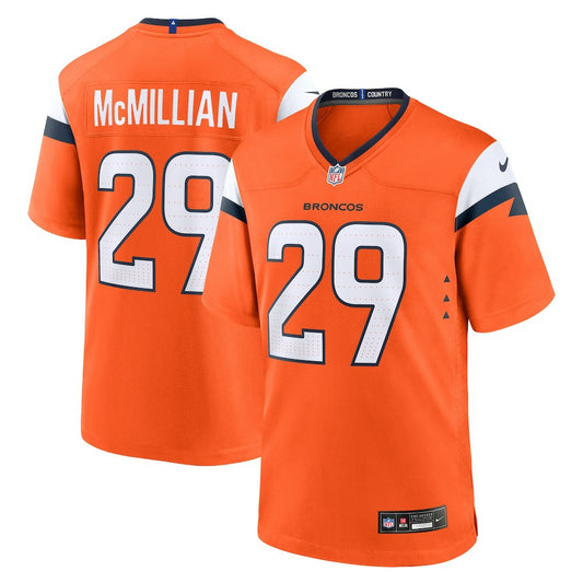Ja'Quan McMillian Denver Broncos Team Game Jersey - Orange | NFL Jerseys
