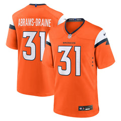 Kris Abrams-Draine Denver Broncos Team Game Jersey Orange - Nike