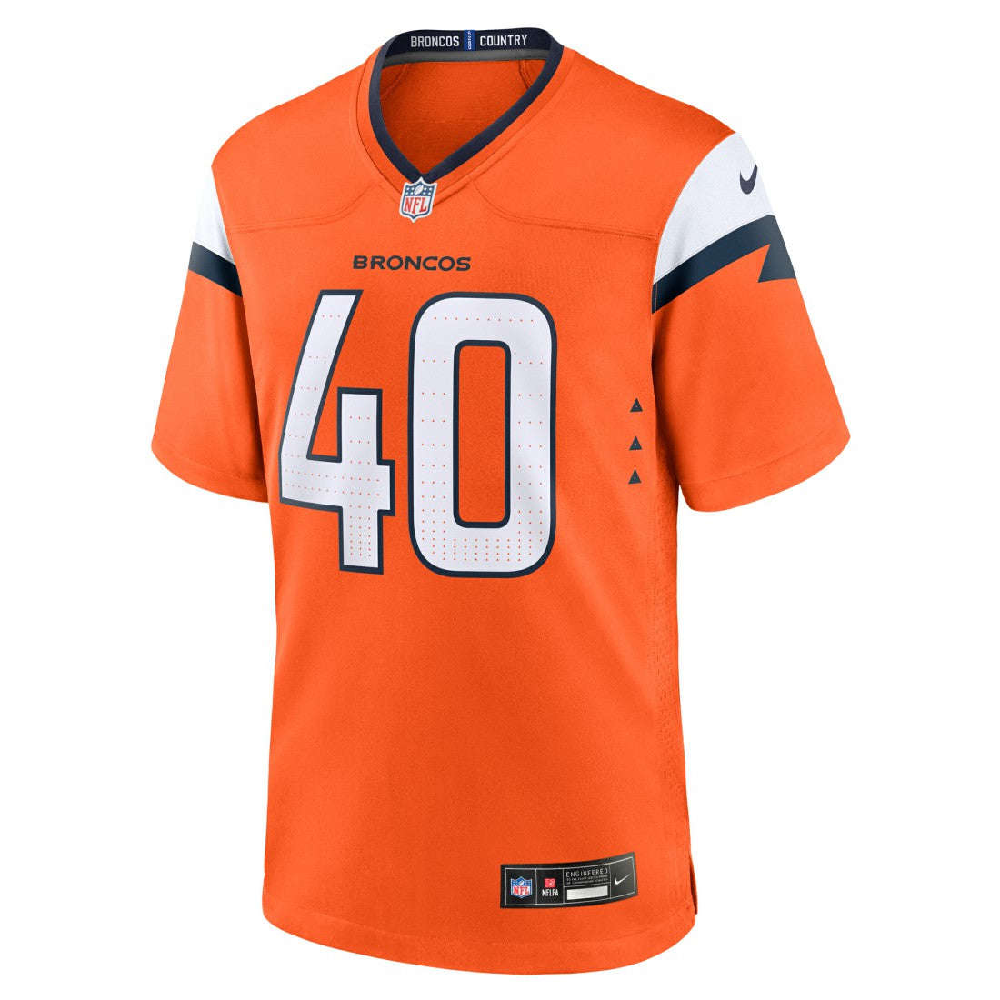 Justin Strnad Denver Broncos Team Game Jersey Orange - Nike