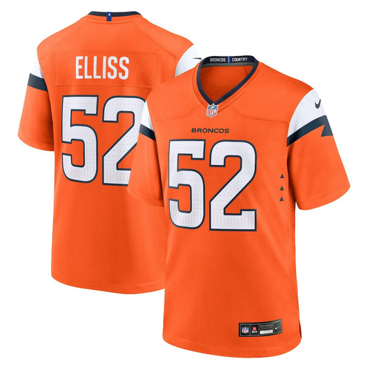 Jonah Elliss Denver Broncos Team Game Jersey - Orange | NFL Jerseys
