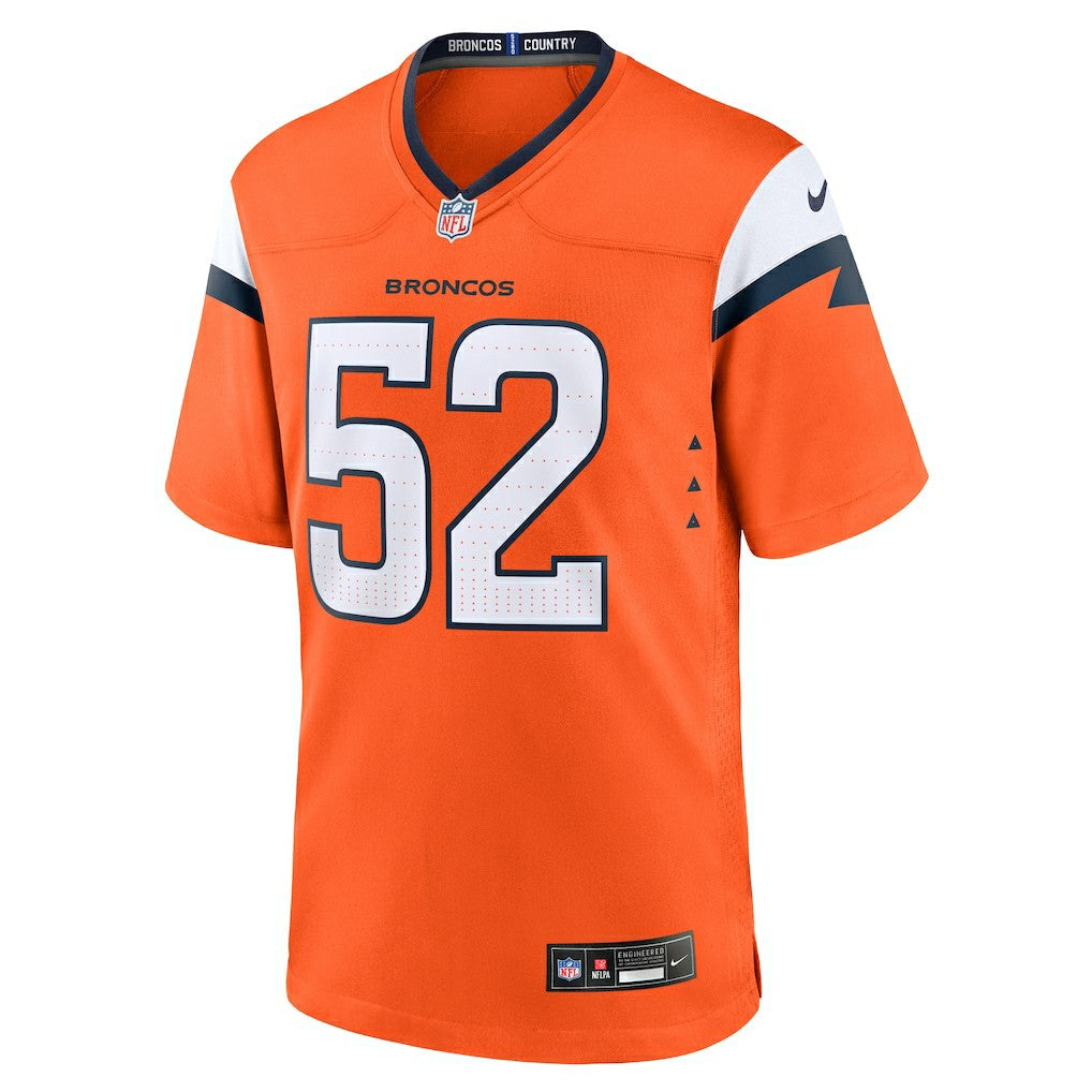 Jonah Elliss Denver Broncos Team Game Jersey - Orange | NFL Jerseys