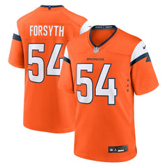 Alex Forsyth Denver Broncos Team Game Jersey Orange - Nike