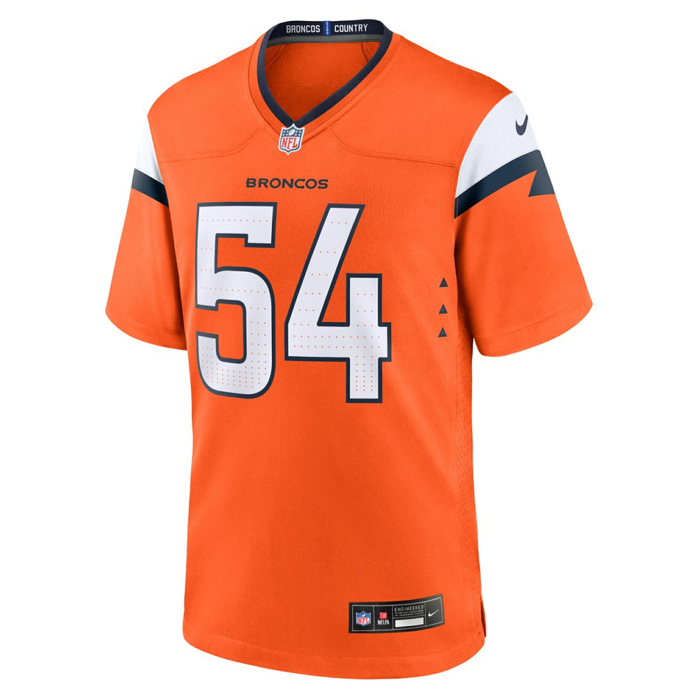 Alex Forsyth Denver Broncos Team Game Jersey Orange - Nike