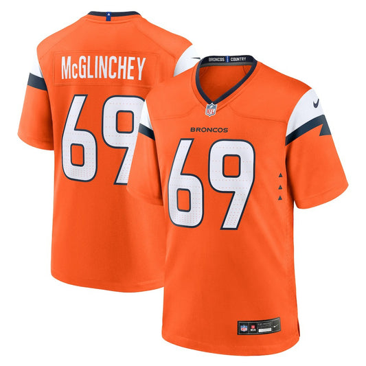 Mike McGlinchey Denver Broncos Team Game Jersey - Orange | NFL Jerseys