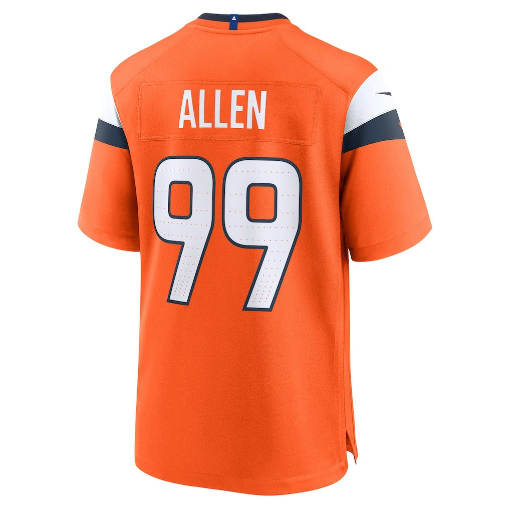 Zach Allen Denver Broncos Team Game Jersey Orange - Nike