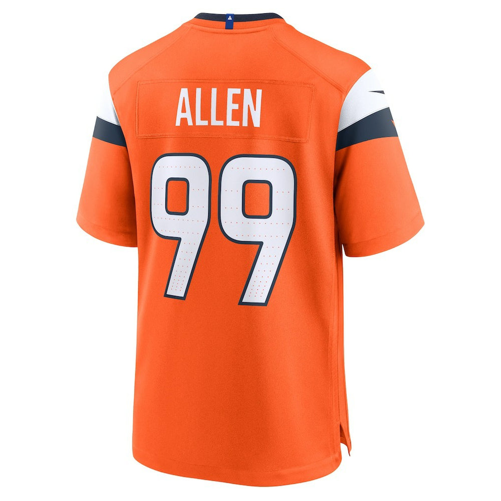 Zach Allen Denver Broncos Team Game Jersey Orange - Nike