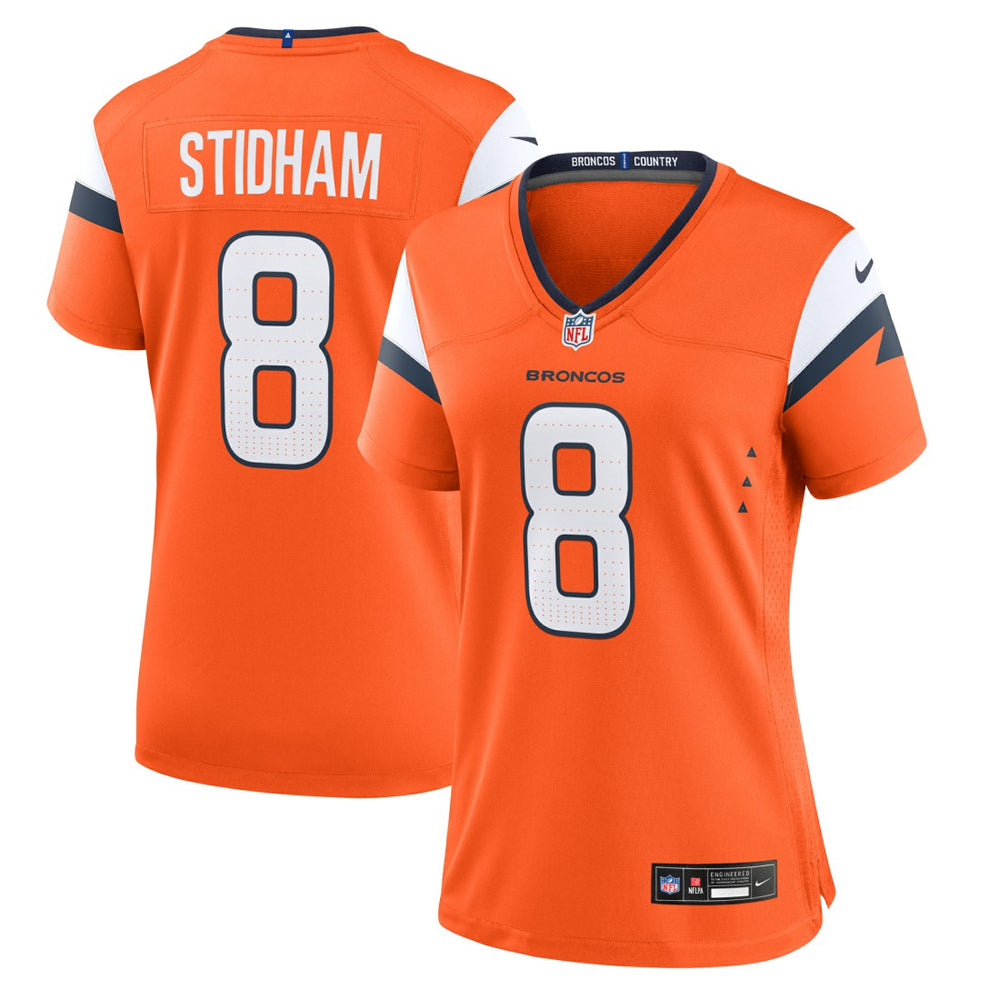 Jarrett Stidham Denver Broncos Women's Team Game Jersey Orange - Nike