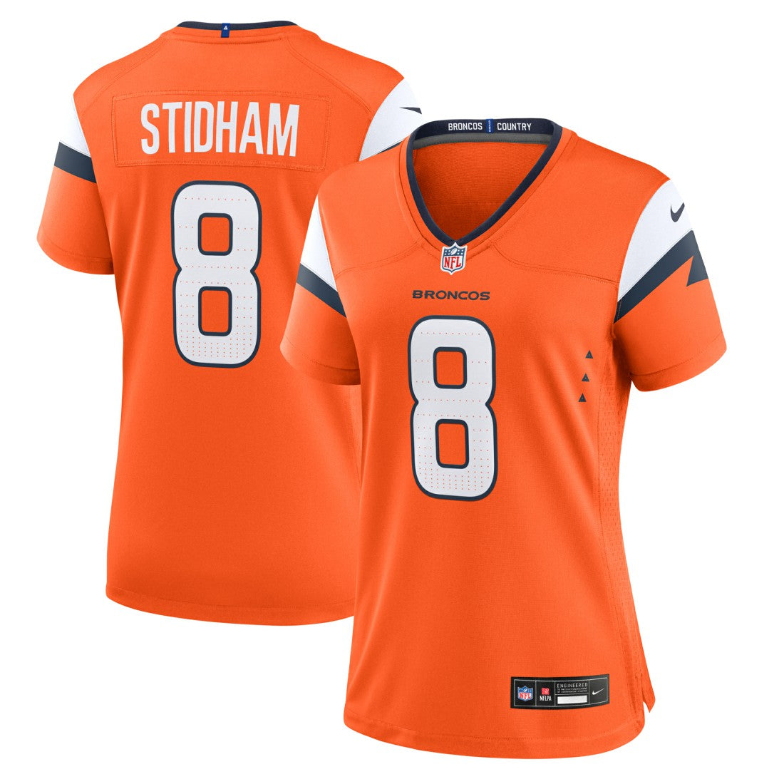 Jarrett Stidham Denver Broncos Women's Team Game Jersey Orange - Nike