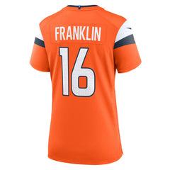 Troy Franklin Denver Broncos Women's Team Game Jersey Orange - Nike