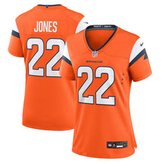 Brandon Jones Denver Broncos Women's Team Game Jersey Orange - Nike