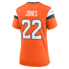 Brandon Jones Denver Broncos Women's Team Game Jersey Orange - Nike