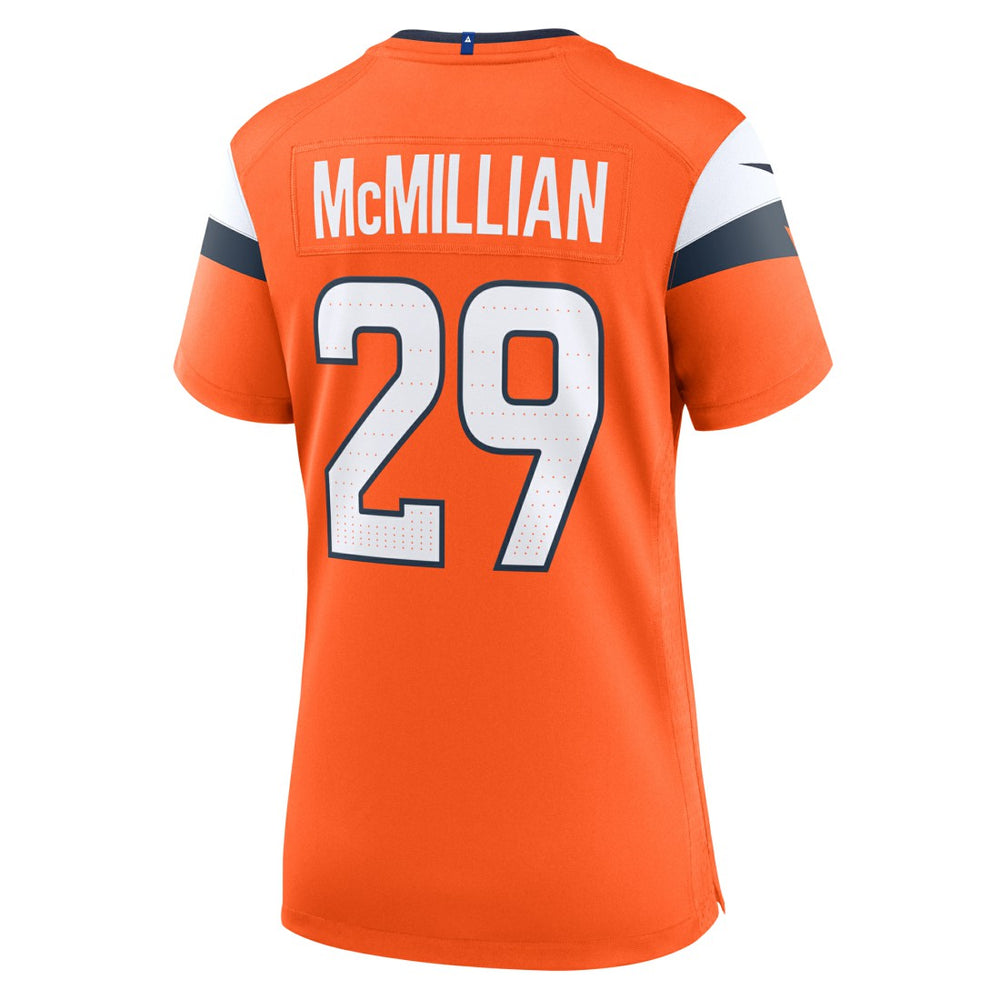 Ja'Quan McMillian Denver Broncos Women's Team Game Jersey Orange - Nike