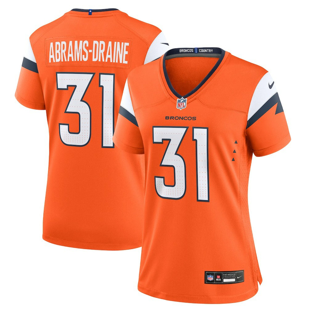 Kris Abrams-Draine Denver Broncos Women's Team Game Jersey Orange - Nike