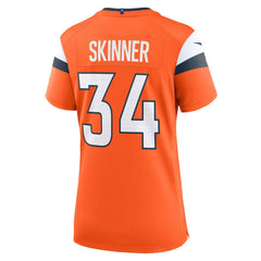 JL Skinner Denver Broncos Women's Team Game Jersey Orange - Nike