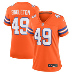 Alex Singleton Denver Broncos Women's Alternate Game Jersey Orange - Nike