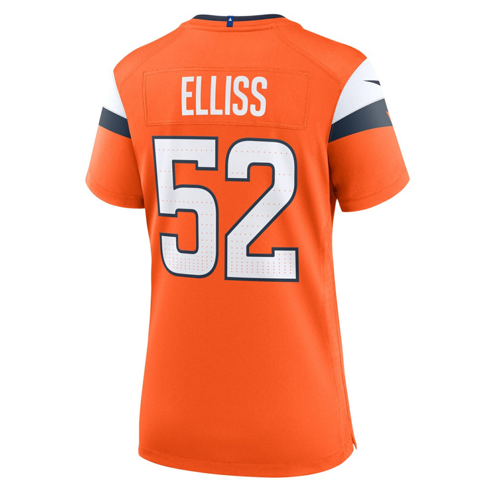 Jonah Elliss Denver Broncos Women's Team Game Jersey Orange - Nike